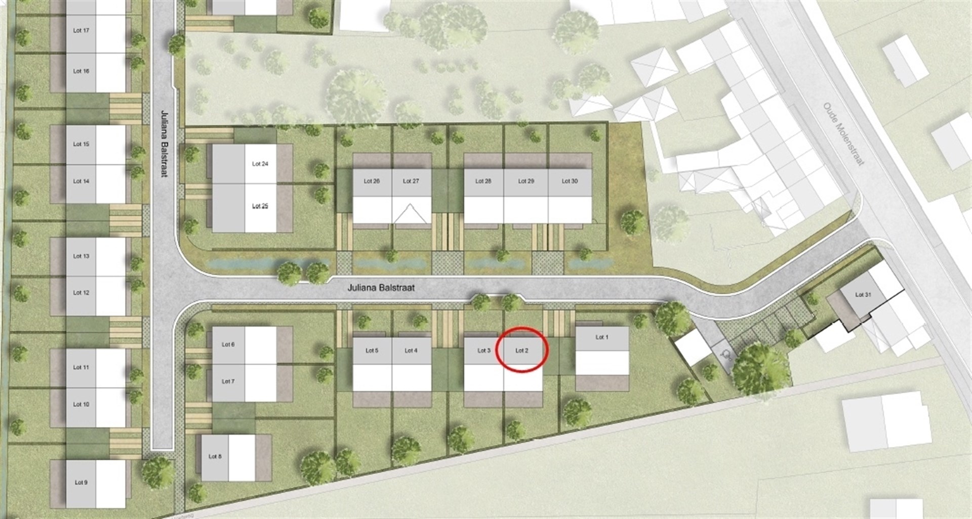 Perceel bouwgrond voor halfopen bebouwing in nieuw woonproject De Klingerie (249m²) - foto 2