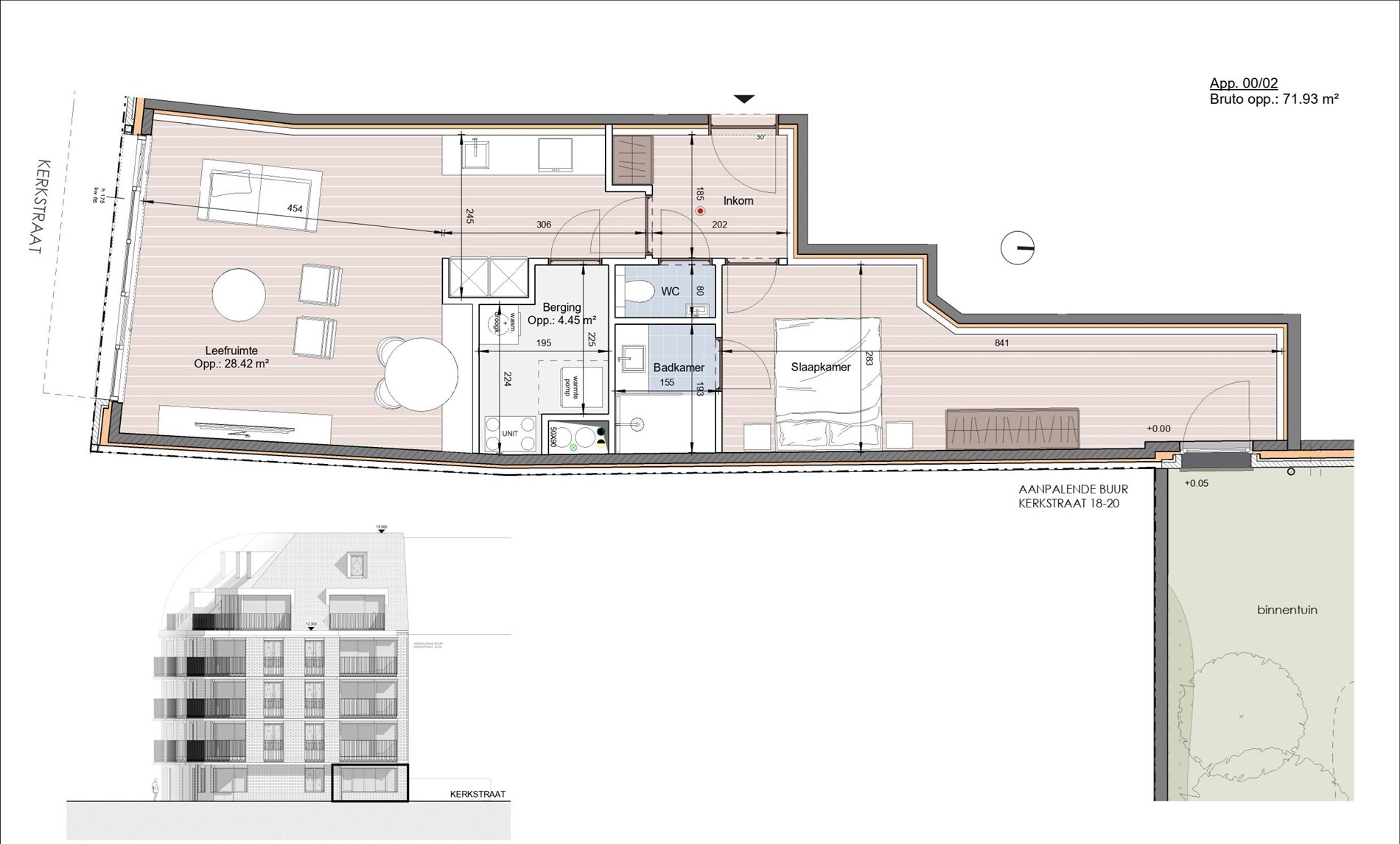 Gelijkvloers appartement met tuin in Residentie Antoine – Heist - foto 5