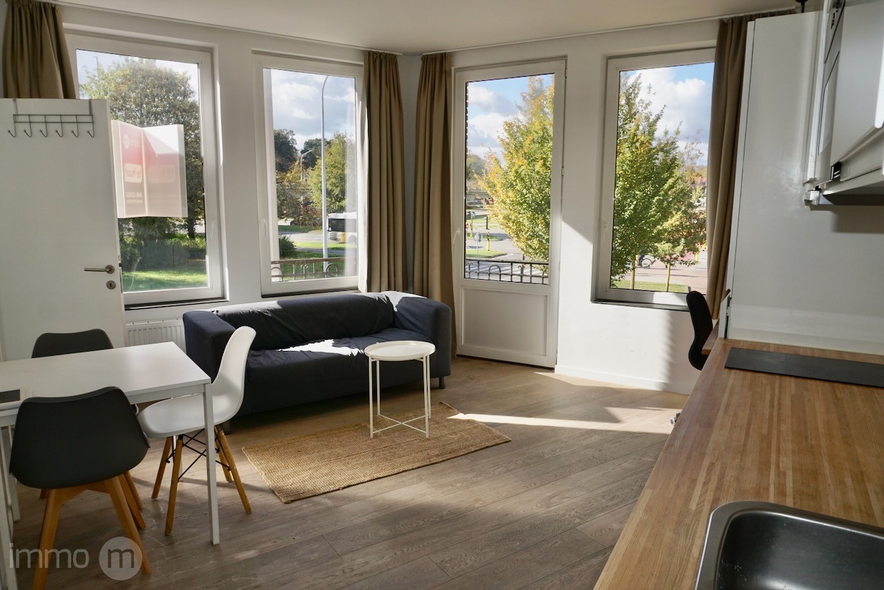 Gemeubelde studio 32m2 met aparte slaapkamer en open uitzicht – Tervuursevest Leuven - foto 4