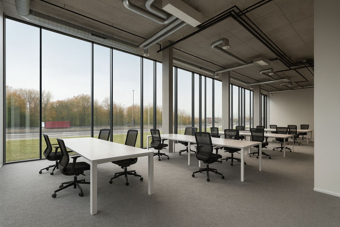 High-end kantoorruimtes te huur met visibiliteit langs de E17 - foto 4