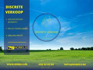 Omheinde WEIDE van 8.350M², VRIJ van PACHT, makkelijk toegankelijk langs straatzijde.Ideaal voor het houden van PAARDEN,...Discrete verkoop - MEER...