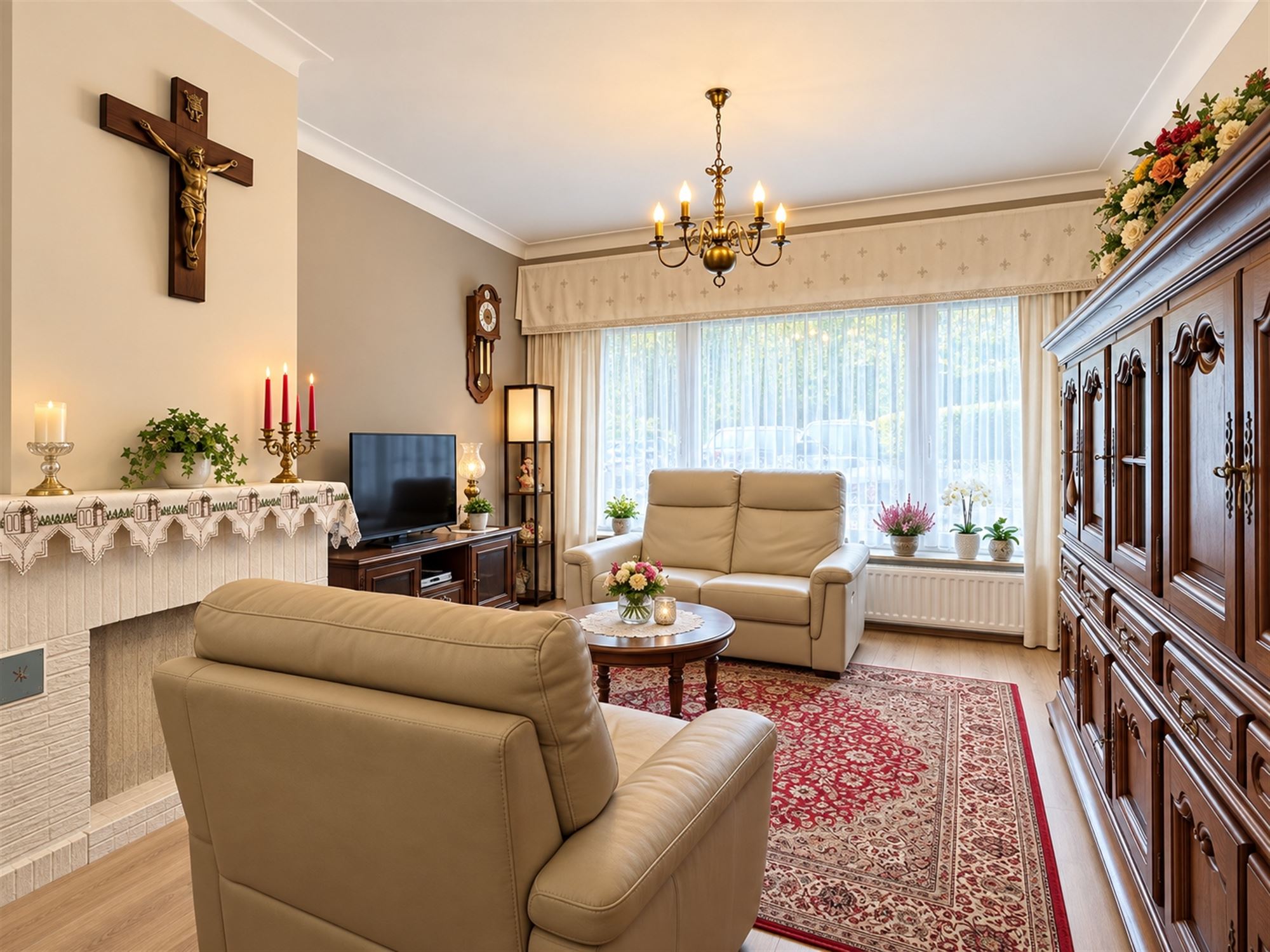 Gelijkvloers appartement met 2 slpk, garage en tuintje - foto 4