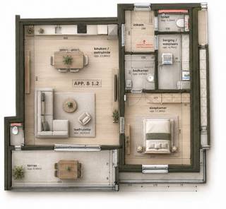 <p>VERGUNNINGSAANVRAAG LOPENDE EN IN LAATSTE FASE</p>
<p> </p>
<p>Ontdek Residentie “Jutta” Fase 2: een nieuwbouwparel in Molenbeersel, een schilderachtige dorpsgemeenschap vlakbij de Nederlandse grens, omgeven door groen. Dit project biedt betaalbare, 1 of 2 slaapkamer appartementen, ideaal voor alleenstaanden, koppels, en investeerders die comfort en kwaliteit zoeken.</p>
<p> </p>
<p>Dit appartement ligt op de eerste verdieping en is voorzien van een open leefruimte met een volledig afgewerkte keuken, 1 slaapkamer, berging/wasplaats, badkamer, apart toilet en een inkomhal. Aan de voorzijde van het gebouw ligt het terras, dat bereikbaar is via het schuifraam vanuit de zithoek.</p>
<p>Een ondergrondse autostandplaats + kelderberging vervolledigen het aanbod.</p>
<p> </p>
<p>Ben je eerder op zoek naar een appartement met 2 slaapkamers, een gelijkvloers appartement of een penthouse?</p>
<p>Kijk dan op Jutta | ERA voor de overige appartementen</p>