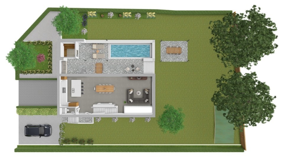 Bouwgrond 813m2 voor open bebouwing - foto 3