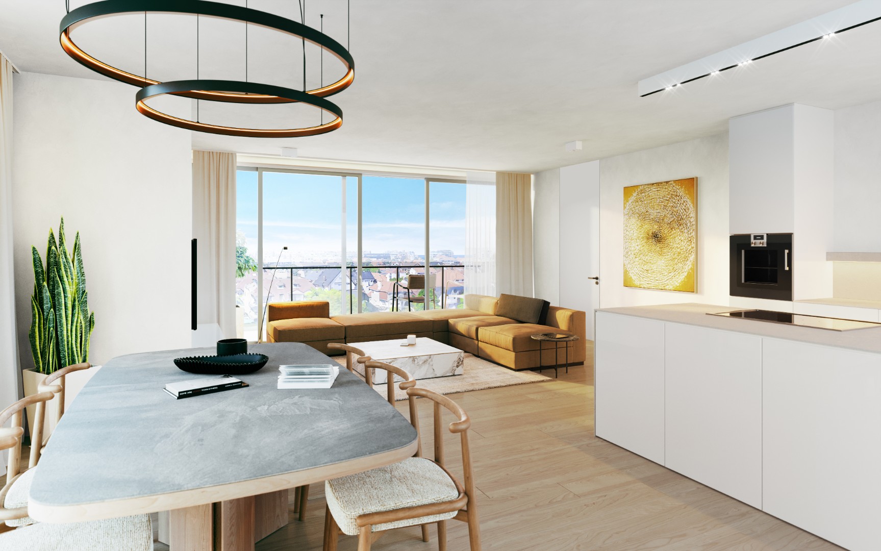 Gelijkvloers nieuwbouw appartement met 1 slaapkamer in het centrum van Koksijde-Bad - foto 2