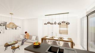 Ontdek Residentie Ulysses op een toplocatie te Cyriel De Grootelaan 4-6, vlak bij de Zeedijk, culinaire adresjes, boetieks en het Casino (Silt).Deze nieuwbouwresidentie heeft 16 kwalitatief afgewerkte appartementen, elk voorzien van een mooie oppervlakte met bijhorende terrassen. Daarnaast is er de optie om een private berging, garagebox of staanplaats aan te kopen in het gebouw.Er is de mogelijkheid om aan te kopen aan het tarief van 6% (mits voorwaarden)!De woonunits worden verfijnd met mooie materialen, waarbij u de details naar eigen smaak kunt invullen. Nieuwbouwproject "Ulysses" in Middelkerke overtuigt met sterke troeven zoals:- Unieke ligging vlak aan de Zeedijk van Middelkerke- Tijdloze, elegante architectuur- Veel lichtinval- Mooie afwerking - Aankoop mogelijk van ondergrondse bergingen, garages en staanplaatsen - Perfect geschikt voor permanente bewoning of als vakantiewoning!Algemene info:Verkoop onder BTW-stelsel en registratierechtenEPB-dossier in opmaak6% mogelijkStedenbouw: Vg/Wg/Gmo/Gvkr/VvPlan vandaag nog uw afspraak voor alle details over nieuwbouwresidentie 'Ulysses' te Middelkerke!