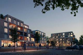Casco en centraal gelegen nieuwbouw handelsgelijkvloers (160m²) met gezellig terras (130m²) op een TOPlocatie!Je eigen zaak in de vernieuwde...