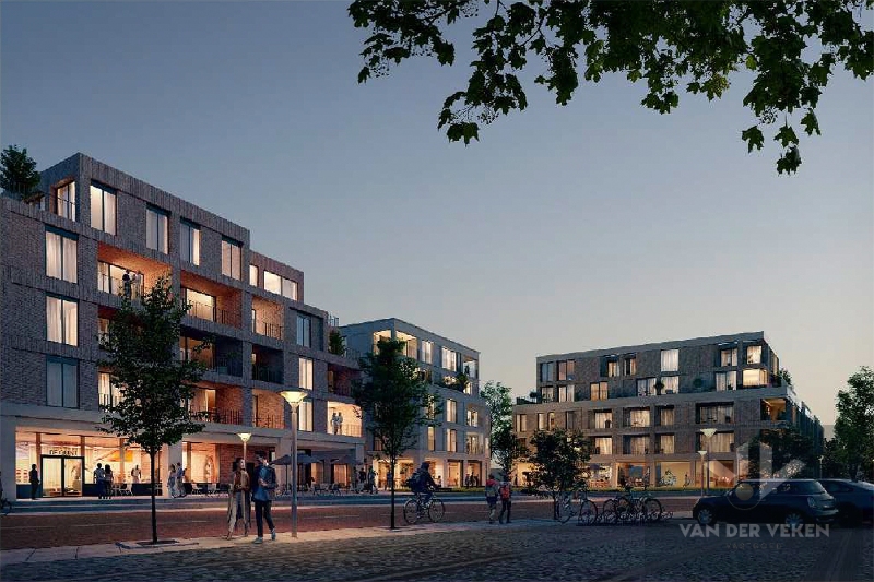 Casco en centraal gelegen nieuwbouw handelsgelijkvloers (160m²) met gezellig terras (130m²) op een TOPlocatie! - foto 2