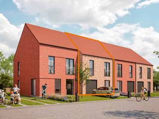 Deze gesloten bebouwing met een grondoppervlakte van 193m² combineert efficiënt ruimtegebruik met hedendaags wooncomfort. Op het gelijkvloers vind je een open leefruimte met keuken, een berging en een apart toilet. De eerste verdieping beschikt over drie slaapkamers, een ingerichte badkamer en een apart toilet. De woning wordt voorzien van een zolder en een tuin. Geïnteresseerd? Neem contact op via 03 808 43 94 of info@matexi.be.<br /><br /> 