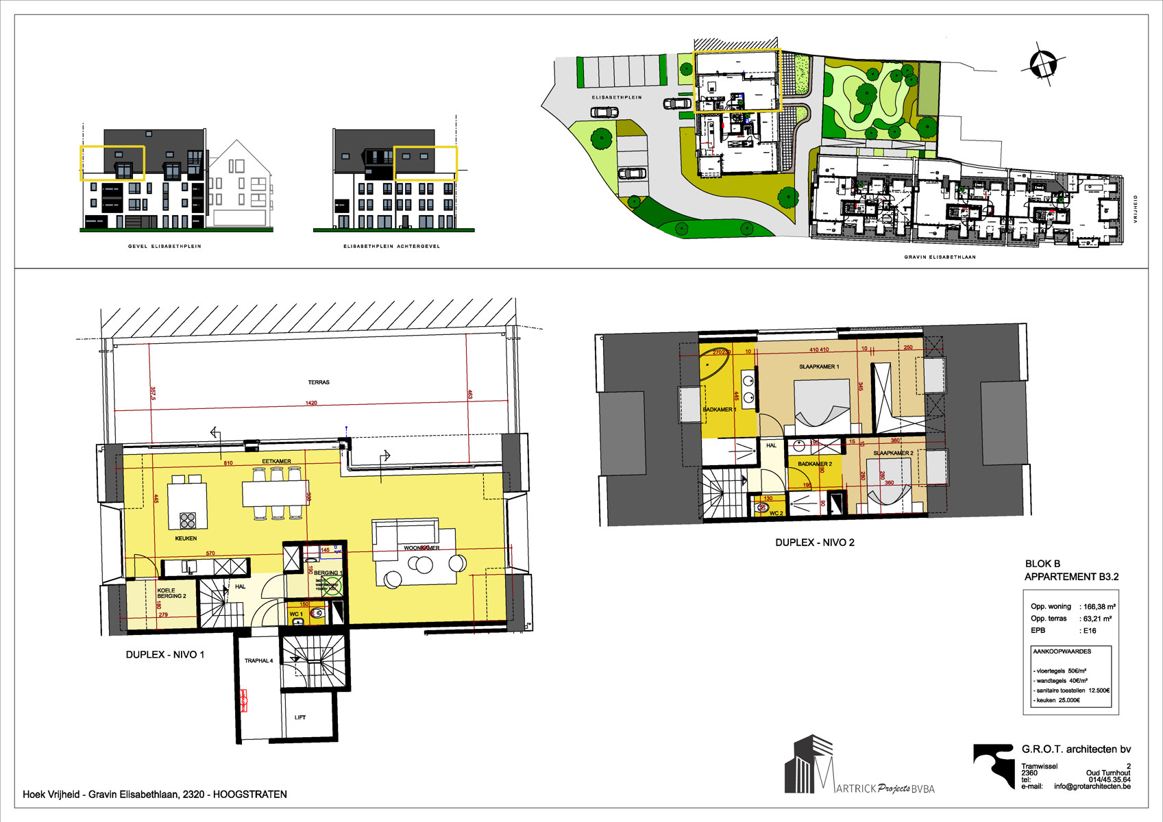 De Tram B3.2 - Duplex penthouse van 166,50m² op de 3de verdieping met 3 slaapkamers en terras. - foto 4
