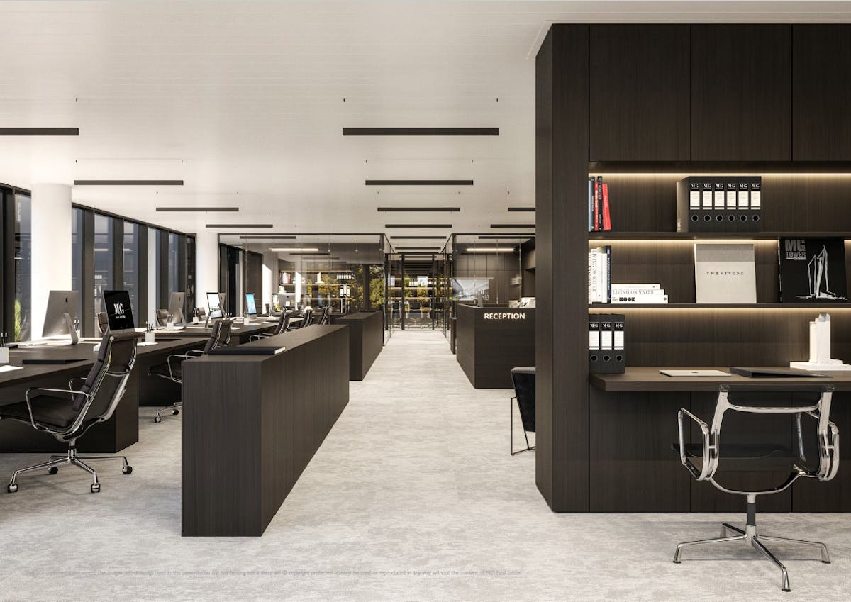 Bureau récemment construit (369 m²) à louer à MG Square à Gand - photo 4