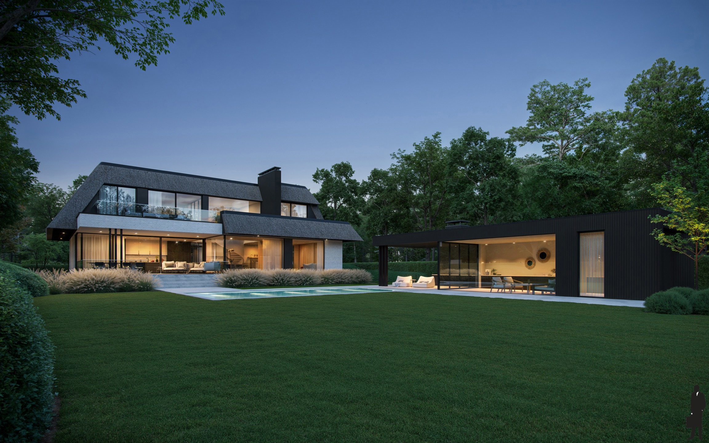 High-end afgewerkte nieuwbouwvilla voorzien van alle comfort, overloopzwembad, poolhouse  - foto 3