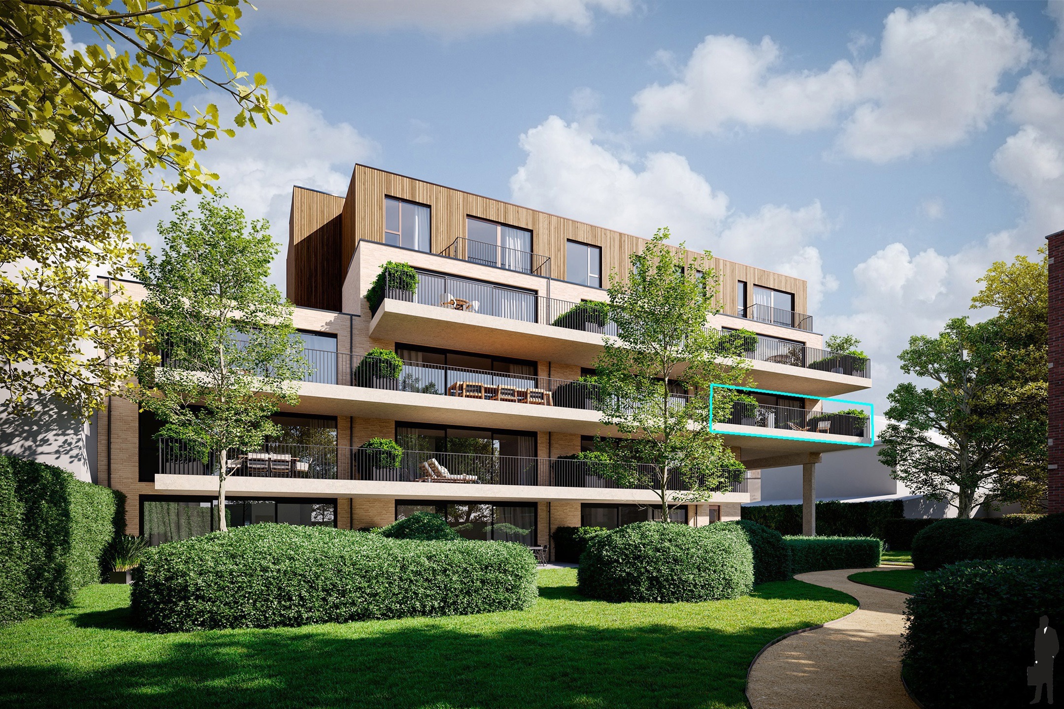 Nieuwbouwproject Villa Tybaert bestaande uit 15- zonnig BEN appartementen (E-peil -20) - foto 3