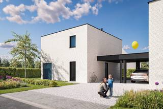 Moderne alleenstaande BEN-woning in Smeskeshof 9 (Lot 18) – Waregem<br />Ontdek deze stijlvolle, alleenstaande BEN-woning in de Smeskeshof-verkaveling aan de Kruishoutemseweg 24 te Waregem, gelegen op een unieke positie aan het einde van een serene doodlopende straat, waar privacy en rust gegarandeerd zijn door de minimale passage. Omringd door groene tuinen biedt deze moderne BEN-woning alles voor hedendaags wooncomfort.<br />De indeling omvat een inkomhal met apart toilet, een royale leefruimte met open keuken, een praktische wasplaats, en een carport. Op de verdieping vindt u drie ruime slaapkamers, een badkamer met afzonderlijk toilet, een handige berging, en een bureau dat ook als vierde slaapkamer kan dienen (geschikt voor een eenpersoonsbed). De oost-zuid georiënteerde tuin van 479 m² zorgt voor een zonnige buitenruimte, perfect om te ontspannen. <br />Kies voor een volledig afgewerkte sleutel-op-de-deurwoning of ruwbouw wind- en waterdicht, afgestemd op uw wensen. Gelegen aan de rand van Waregem, combineert deze woning een rustige omgeving met een uitstekende verbinding naar het centrum, het treinstation en de E17.<br />Neem vandaag nog contact op voor meer info of een bezoek ter plaatse!