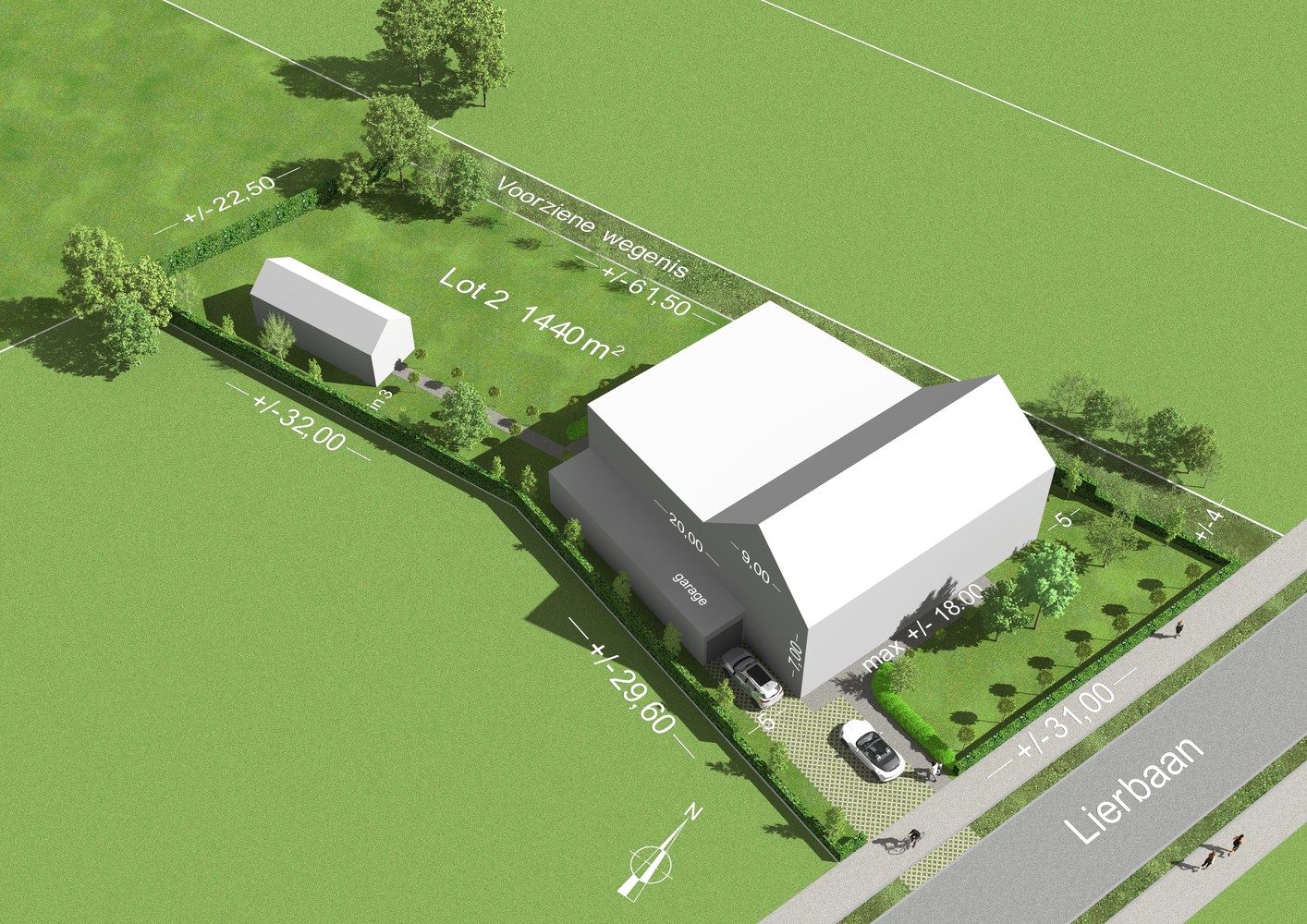 Bouwgrond voor open bebouwing op perceel van 1.440 m² te Putte - foto 1