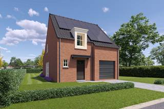 <p>Ontdek <strong>Residentie HELIOS</strong>, een stijlvol nieuwbouwproject van 16 woningen te hartje Eindhout, in een groene- en autoluwe omgeving.</p>
<p>Dit project wordt gerealiseerd aan de “Zonneheem”. Deze weg vormt een nieuwe doorsteek tussen de Gemeenteheidestraat en de Molenstraat. Hier wordt zelfs geen doorgaand verkeerd toegestaan.<br />In vlotte verbinding naar winkels, horeca, dorpsvoorzieningen, op- en afrit E313, is het hier genieten van comfortabel wonen met alles vlakbij.<strong><br /><br />LOT 15 – </strong>Deze open bebouwing beschikt over een bewoonbare vloeroppervlakte van 187m², inclusief tuinberging alsook inpandige garage met automatische poort.</p>
<p><strong>INDELING: </strong></p>
<p>Gelijkvloers:</p>
<ul>
<li>Inkomhal met vestiaire ruimte en apart toilet</li>
<li>Leefruimte met open keuken voorzien van alle toestellen: inductie kookplaat inclusief afzuigkap, vaatwasser, combi-oven, spoelbak.</li>
</ul>
<p>Aansluitend treft men de berging/ technische ruimte.</p>
<p><strong>Verdiep:<br /></strong>De nachthal verleent toegang tot:</p>
<ul>
<li>De 3 slaapkamers</li>
<li>De badkamer met ligbad, inloopdouche en toilet</li>
</ul>
<p><strong>Zolder: <br /></strong>Vliertrap: enkel berging</p>
<p><strong>Tuin/ terras: <br /></strong>Zuidoost terras van 15,10m², met achterliggende, afgewerkte tuin.</p>
<p><strong>Bijzonderheden: <br /></strong>E-peil: <E10<br />Zonnepanelen (vermogen van minimaal 5400 WP)<br />Lucht-water warmtepomp<br />Ventilatie C<br />Recuperatiepomp regenwater 5000L (toiletten, buitenkraan, wasmachine)</p>
<p>Helios: centraal, duurzaam en zorgeloos wonen in Eindhout (Laakdal)</p>