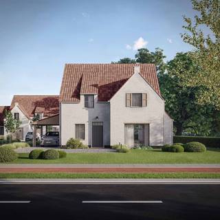 Deze charmante nieuwbouwvilla op lot 1 aan de Diksmuidesteenweg in Hooglede is volledig opgebouwd en zal nu binnenin nog verder door Dumobil op maat van de klant afgewerkt worden. Een unieke kans voor een woning op maat op korte termijn! Plan je bezoek in met onze bouwadviseur. Hier krijg je de mogelijkheid om de charme van een landelijke bouwstijl te combineren met het comfort van de nieuwste technieken. Het perceel van 590 m² is toegankelijk via een inrit met een dreef. De woning combineert charme met modern comfort en is voorzien van een ruime carport, een aparte berging en wasplaats. Er is een zithoek die overloopt in de eetruimte en de open keuken met keukeneiland die uitkijkt op de tuin. Er is een apart toilet op het gelijkvloers en de 1ste verdieping. De zonovergoten tuin is ideaal zuidelijk georiënteerd. Op de eerste verdieping vind je drie ruime slaapkamers en verder via de vaste trap een lichtrijke zolder. Deze nieuwbouwvilla is voorzien van een warmtepomp wat ervoor zorgt dat je heel energiebewust en duurzaam kan verwarmen en koelen. Daarbij sta je door de strategische ligging in een mum van tijd in Roeselare of Staden.<br /><br />Contacteer ons voor meer info of een bezoek: 051 40 10 12 – villabouw@dumobil.be - www.dumobil.be/nl/villabouw/bouwgronden/villaprojecten-hooglede-diksmuidesteenweg<br />