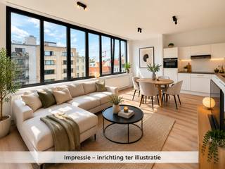 Midden in het bruisende hart van Antwerpen, aan de gezellige Oudevaartplaats, bevindt zich dit modern 1-slaapkamerappartement op de vierde...