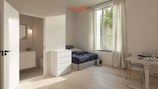 Op zoek naar een comfortabele plek om te studeren en te ontspannen? Deze ingerichte studentenkamer aan de voorzijde op het gelijkvloers biedt alles wat je nodig hebt: een eigen badkamer met regendouche, een handige ontbijtplek met ingebouwde kasten, microgolfoven en koelkast met vriesvak. De kamer maakt deel uit van Trivest, een duurzaam studentenproject met EPC A-label. Geniet van vier moderne gemeenschappelijke keukens, een groene parkachtige binnentuin én een toplocatie op wandelafstand van campussen, station en stad. Perfect voor studenten die stijl, comfort en energiezuinig wonen willen combineren. De maandelijkse huuropbrengst wordt geschat op 665 euro. Wacht niet te lang! Contacteer ons vandaag nog via info@homies.be of 016 22 82 22. HOMIÉS, an Eye for Immo.<br /> 