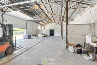 IDEALIS VASTGOED – Ruim magazijn met conciërgewoning/kantoor op een perceel van +-16are. Het magazijn beschikt over een royale bruikbare oppervlakte (+-245m²) en is uitermate geschikt voor zelfstandigen, opslag of atelier. Het kantoor dewelke nu dienst doet als conciërgewoning biedt een praktische woonindeling maar kan dus ook fungeren als kantoorruimte. Dankzij de centrale, doch vlot bereikbare ligging geniet u hier van een uitstekende bereikbaarheid in combinatie met voldoende privacy en gebruikscomfort.<br /><br />LIGGING:<br />Dit eigendom is gelegen aan de Berkenstraat in een vlot bereikbare omgeving te Houthalen-Helchteren. Dankzij de centrale ligging geniet u van een uitstekende verbinding met omliggende gemeenten en belangrijke invalswegen zoals de E314. Winkels, horeca, scholen en andere voorzieningen bevinden zich op korte afstand. Bovendien combineert deze locatie een goede bereikbaarheid met voldoende rust en privacy, wat het pand bijzonder geschikt maakt voor zelfstandigen of ondernemers die wonen en werken wensen te combineren.<br /><br />INDELING:<br /><strong>Magazijn:</strong><br />Ruime magazijnhal van +- 245m² voorzien van sectionale poort – hoge plafonds – voldoende opslagruimte – polyvalente indeling geschikt voor stockage, atelier of professionele activiteiten – ruime parkeermogelijkheden en manoeuvreerruimte langs en achter het gebouw –<br /><br /><strong>Conciërgewoning:</strong> (momenteel verhuurd)<br />Inkomhal – leefruimte – keuken – badkamer – berging – 3 slaapkamer(s)/burelen<br /><br /><strong>Buitenruimte:</strong><br />Ruim perceel met brede oprit en voldoende parkeergelegenheid – privatieve buitenruimte<br /><br /><strong>EXTRA TROEVEN:</strong><br />- Conciërgewoning reeds verhuurd (na index €924,08/m)<br />- Ruim magazijn met tal van mogelijkheden<br />- Centrale en commercieel interessante ligging<br />- Vlotte bereikbaarheid via belangrijke invalswegen<br />- Geschikt voor zelfstandigen, opslag of investering<br />- Ruime parkeermogelijkheden aanwezig<br /><br />Stedenbouwkundige Inlichtingen:<br />Bouwvergunning – gedeeltelijk woongebied gedeeltelijke KMO zone – Geen dagvaarding – Geen voorkooprecht – Verkavelingsvoorschriften<br /><br />EPC: B<br /><br /><strong>O-peil:</strong> niet overstromingsgevoelig<br /><strong>P-score:</strong> A<br /><strong>G-score:</strong> A<br /><br /><strong>Benieuwd naar deze villa? Ons IDEALIS Team geeft U met plezier en steeds vrijblijvend de nodige informatie via e-mail , ter plaatse of op onze kantoren in Peer en Pelt.<br />Wenst U advies omtrent uw eigen woning? Graag plannen wij vrijblijvend met U een afspraak in om onze expertise met U te delen, steeds tot Uw dienst!!<br />Neem contact op met IDEALIS VASTGOED op 011/515 565 of mail naar info@idealisvastgoed.be!</strong><br />