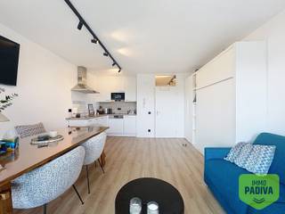 Volledig gemeubelde studio met zicht op de Simli duinenZeer comfortabel en praktische studio op wandelafstand van de zeedijk van...