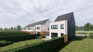 <p>Op een <strong>zeer residentiële en kindvriendelijke locatie</strong> wordt deze prachtige moderne nieuwbouwwoning gerealiseerd. De woning combineert een doordachte indeling met hedendaags wooncomfort en biedt bovendien nog <strong>volledige vrijheid in de keuze van de afwerking</strong>. Dankzij de zeer ruime voorziene budgetten kan u van deze woning écht uw eigen thuis maken.<br /><br />Bij het betreden van de woning komt u binnen in de inkomhal met gastentoilet. Van hieruit bereikt u de ruime en lichtrijke leefruimte met bureauhoek en open keuken. Grote raampartijen zorgen voor een aangename verbinding met de tuin en creëren een fijne, open woonbeleving. Aansluitend aan de keuken bevindt zich een praktische berging.<br /><br />Op de eerste verdieping geeft de overloop toegang tot een afzonderlijk toilet, <strong>drie volwaardige slaapkamers</strong> en de badkamer. Een vaste trap leidt verder naar de ruime zolderverdieping, die heel wat extra mogelijkheden biedt en naar eigen behoefte kan worden ingericht.<br /><br />Een belangrijke troef van deze woning is de <strong>ruime inspraak in de afwerking</strong>. Keuken, badkamer, vloeren, binnendeuren en andere afwerkingsmaterialen kunnen nog zelf gekozen worden binnen de <strong>zeer ruime voorziene budgetten</strong>. Zo geniet u van het gemak van een nieuwbouwproject, zonder in te boeten aan uw persoonlijke smaak en wensen.<br /><br />De rustige en residentiële omgeving maakt deze woning bijzonder interessant voor gezinnen die op zoek zijn naar een aangename en kindvriendelijke woonomgeving, gecombineerd met het comfort en de energiezuinigheid van een volledig nieuwe woning.<br /><br /><em>De getoonde beelden en visualisaties zijn louter indicatief en dienen ter illustratie van het mogelijke eindresultaat. Ze zijn niet bindend en kunnen afwijken van de uiteindelijke uitvoering en gekozen afwerking. Aan de beelden kunnen geen rechten worden ontleend.</em></p>