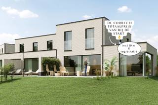 Prijzen inclusief btw en registratierechten ‼️Volledig instapklaar.<br /><br />Een van de mooiste projecten van Ronse dat u ongetwijfeld moet zien als u op zoek bent naar een nieuwe thuis. <br />Moderne afwerkingen klaar voor de toekomst in een landelijke omgeving<br /><br />Daar staan ze dan... Deze toppers 👌<br />Momenteel nog 5 instapklare woningen onmiddellijk beschikbaar <br />Je kan niet anders dan er van te houden 💛<br />Een uitzonderlijk nieuwbouwproject met oog voor finesse, detail en kwaliteit.<br /><br />👉Tussen de heuvels en de start van veel wandel en fietsroutes<br />👉 E-Peil onder de 30 met inclusief zonnepanelen - vloerverwarming via warmtepomp<br />👉 Regenwater<br />👉 Percelen tot 1300 m²<br />👉 Bewoonbare oppervlaktes tussen 130 en 160 m²<br />👉 Mogelijkheid om woning 2 en 3 aan te kopen aan 6% btw (onder bepaalde voorwaarden)<br />👉 Alle woningen zijn steeds bereikbaar via de achterkant<br />👉 Inclusief plaatsing keuken en badkamer (volgens de mooie handelswaarden)<br />👉 eind fase is aan de gang  en zo zullen de woningen ook onmiddellijk beschikbaar bij akte.<br /><br />De grote glaspartijen wissen grenzen tussen binnen en buiten uit. De perfecte visuele samenhang van rust en licht zorgt voor een ongekende beleving.<br />Het bijzonder laag energie peil door duurzaam te bouwen en in te spelen op energie zuinige technieken.<br />Een boeiend project op een top locatie aan de rand van de stad tussen de heuvels van de Vlaamse Ardennen<br />Prijzen vanaf 410.694 € incluief btw en registratierechten volgens lastenboek en handelswaarden.<br /><br />Maak een afspraak met Fabienne 0475/34.00.40 en kom langs bij ons op kantoor om alle mogelijkheden en prijzen te bespreken. <br />Wij helpen u graag verder in uw zoektocht naar een nieuwe woonst