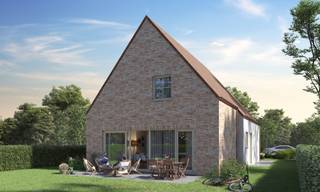 Welkom op onze Inspiratiedag 25 mei van 13 tot 17 uur!

We bouwen deze charmante, vrijstaande nieuwbouwwoning in landelijke stijl in Zeveneken, een deelgemeente van Lochristi. Gelegen in het centrum, geniet je hier van de nabijheid van alle voorzieningen zoals een bakker, slager, apotheek, school en openbaar vervoer. Daarnaast ligt het Bonnebos, een speelbos van 3.500 m² met een vlonderpad, om de hoek. De woning biedt ook een uitstekende verbinding met de E17, E40, R4, Gent en Lokeren.

Deze nieuwe woning omvat een inkomhal met toilet, een ruime woon- en eetkamer met een open keuken die naar eigen smaak kan worden ingericht, een praktische berging, een inpandige garage, vier slaapkamers, een badkamer met bad, inloopdouche en dubbele wastafel, en een apart toilet op de bovenverdieping. In de ruime tuin (619 m² grondoppervlakte) wordt het volop genieten. Je hebt zelf de keuze in afwerkingsmaterialen voor de keuken, badkamer, vloeren en binnendeuren. Dankzij de warmtepomp, vloerverwarming en zonnepanelen geniet je van een energiezuinige woning met een E-peil van 10, wat bijdraagt aan een lage energiefactuur. 

Liever zelf het ontwerp voor je nieuwe woning kiezen? Dat kan! Contacteer ons en ontdek alle mogelijkheden.

Een kijkje nemen? De toegang tot de verkaveling bevindt zich tegenover Kantschoolweg 4. 