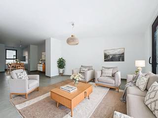 Nieuwbouwwoning (mogelijkheid tot aankoop onder 6% btw) bestaande uit een inkomhal met gastentoilet, lichtrijke leefruimte met eet- en...