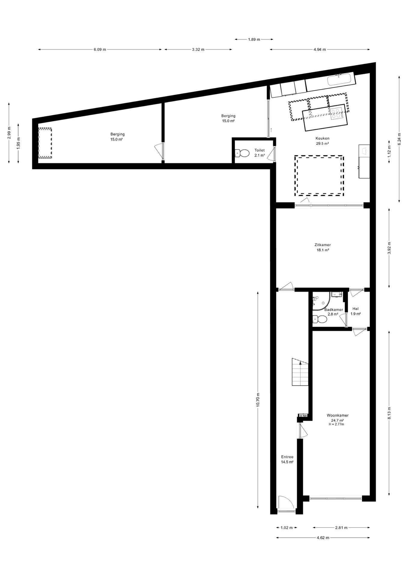 Ruime (2)woonst voor grote gezinnen/investeerders in centrum - foto 3