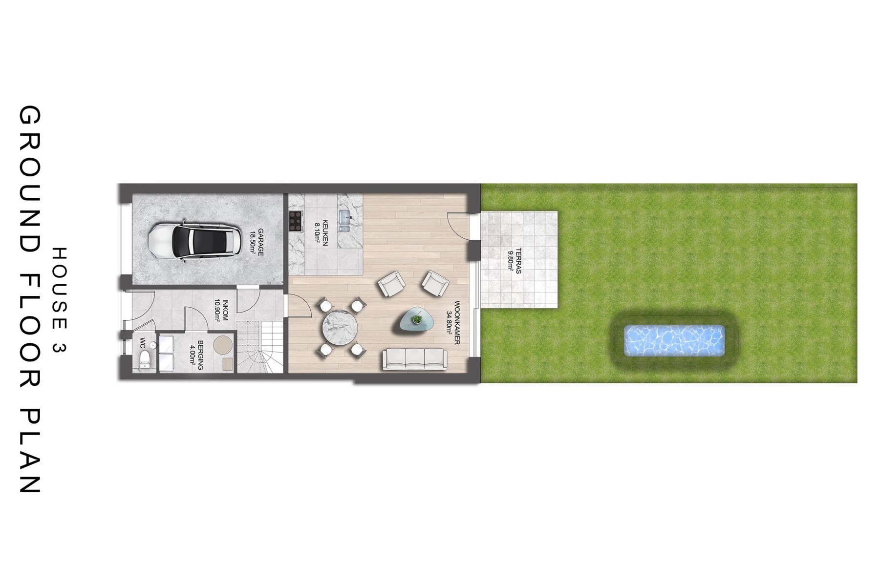 Nieuwbouwwoning met 5 slaapkamers en 1 badkamer. - foto 4