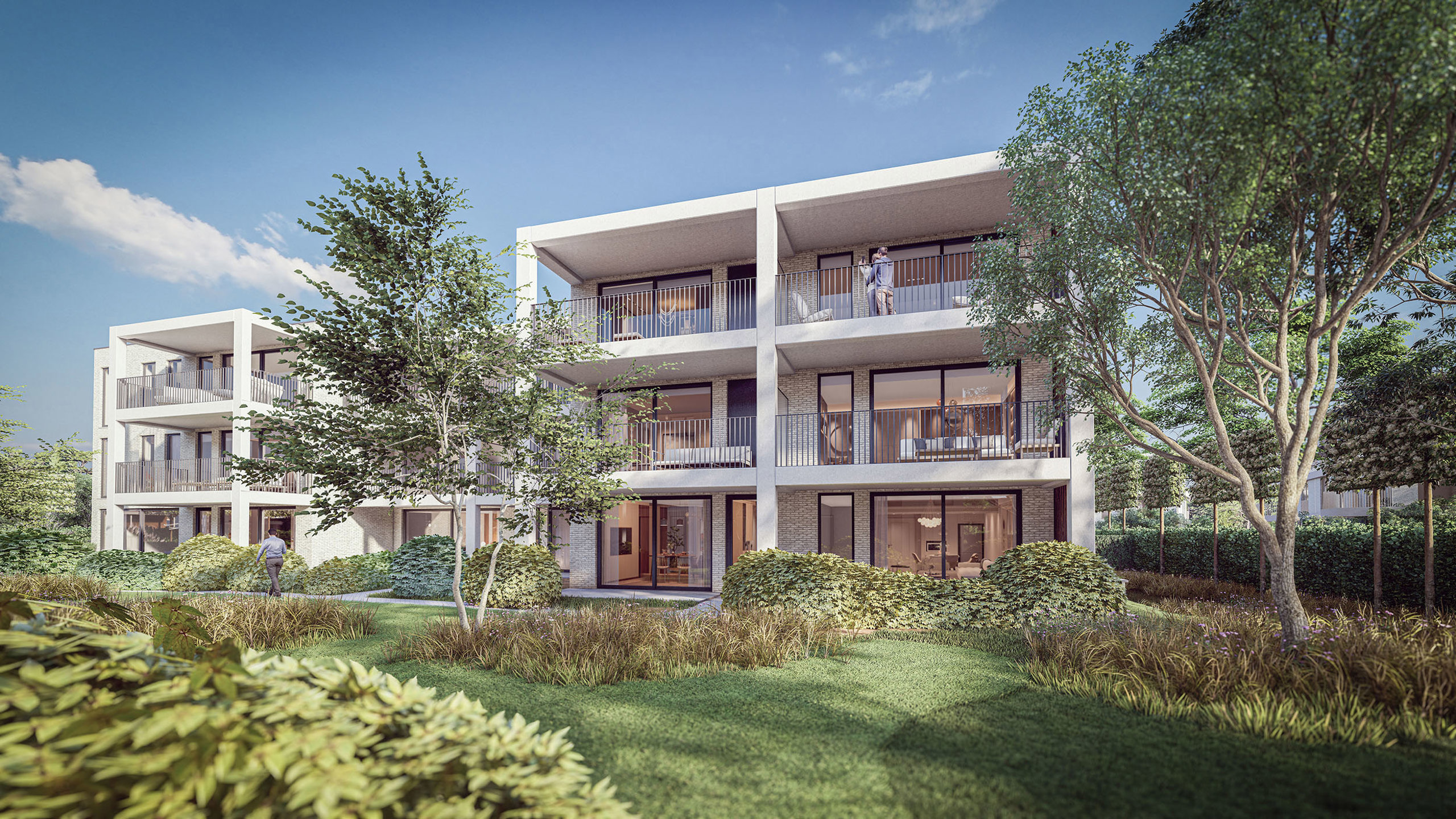 Nieuwbouw BEN-3-slpk-app. in rustig groen binnengebied - foto 2