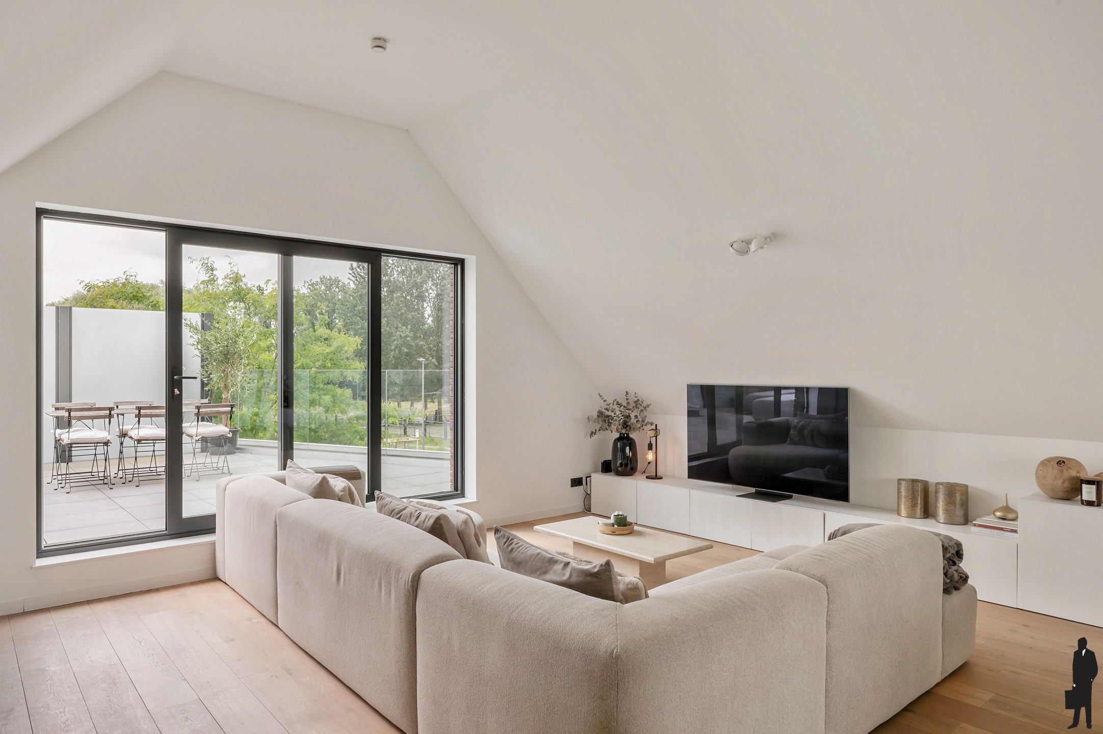 Prachtig BEN-duplexappartement (150 m²) met 3 slaapkamers en royaal terras (43 m²) met vrij uitzicht op groen en weilanden. - foto 5