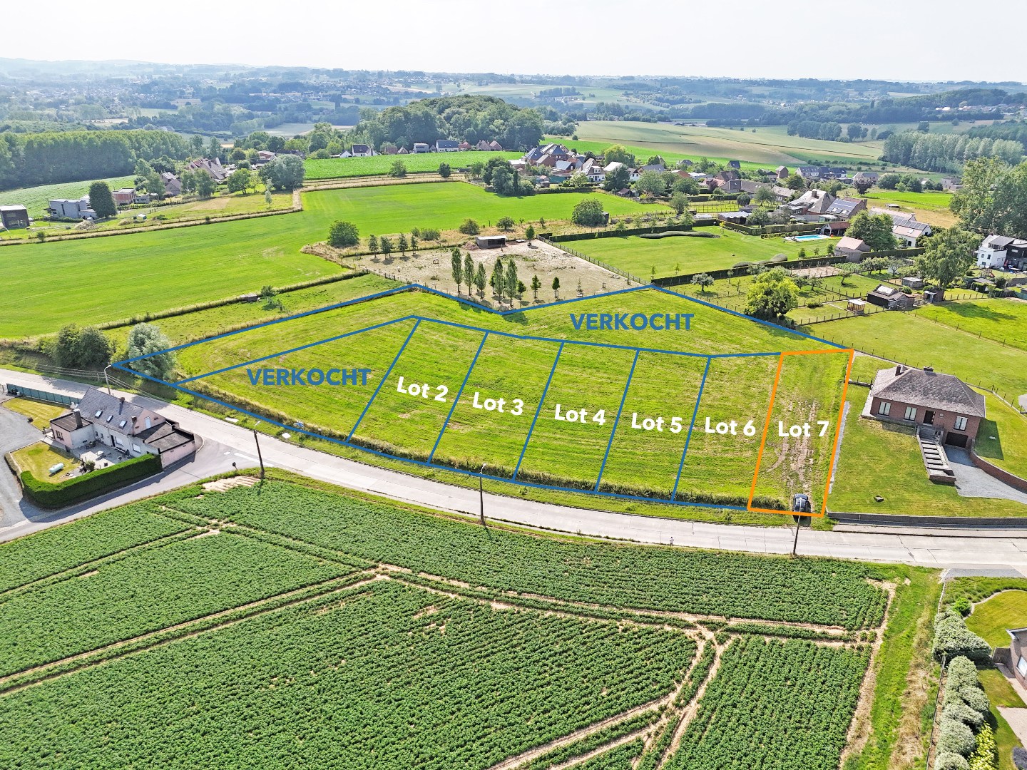 Bouwgrond voor open bebouwing op +/- 8 are te Zottegem - foto 1