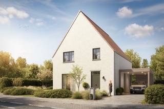 Ontdek deze prachtige alleenstaande nieuwbouwwoning op een ruim perceel van 512 m². De woning combineert hedendaags wooncomfort met een vlotte bereikbaarheid dankzij de nabijheid van Roeselare en de belangrijkste invalswegen. Met de lucht-water warmtepomp en vloerverwarming kies je voor energiezuinig en comfortabel wonen. Bovendien kan je de afwerking volledig naar eigen smaak bepalen in samenspraak met onze partnerleveranciers. <br /><br /><strong>Indeling van de woning:</strong><br />Gelijkvloers: inkomhal met gastentoilet, ruime en lichtrijke leefruimte met open keuken, praktische berging. <br />Verdieping: 3 volwaardige slaapkamers, moderne badkamer met ligbad, inloopdouche, dubbel lavabomeubel en apart toilet <br />Zolder: bereikbaar via het zolderluik <br /><br /><strong>Troeven op een rijtje:</strong>
<ul>
	<li>Vlotte bereikbaarheid</li>
	<li>Lichtrijke ruimtes en functionele indeling</li>
	<li>Lucht-water warmtepomp in combinatie met vloerverwarming</li>
	<li>Ruime perceel (512 m²) </li>
	<li>Mogelijkheid tot het plaatsen van een carport, met aanpalende tuinberging </li>
</ul>
Interesse? Neem gerust contact met ons op voor meer informatie of plan een bezoek in bij ons op kantoor in Roeselare.<br />Jouw nieuwe thuis in Rumbeke wacht op je!