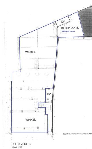 Op de grote markt zijn deze winkelmuren, het gelijkvloers van een klein gebouw, te koop.6m gevelbreedte, laden en lossen langsheen een zijstraat.Van...