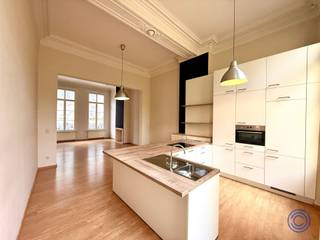 <p><span>Informatie appartement</span></p><p><span>Dit prachtige gelijkvloers duplex-appartement van ca. 100 m² met riant terras van 22m² biedt een unieke kans om te wonen in het hart van bruisend Antwerpen. Met zijn ruime opzet en stijlvolle afwerking is dit appartement een ware oase van comfort en rust, midden in de stad. De leefruimte straalt licht en warmte uit, dankzij de hoge plafonds en grote ramen die een overvloed aan natuurlijk licht binnenlaten. De moderne keuken is volledig uitgerust en ideaal voor gezellige diners of snelle maaltijden. De duplex-indeling zorgt voor een perfecte scheiding tussen de leefruimte en de privékamers, die zich op het hogere niveau bevinden en ultieme rust en privacy garanderen. Verder beschikt het appartement over een praktische opbergruimte, ruime slaapkamers, en een moderne badkamer die is uitgerust met alle comfort. En niet te vergeten: het centrum van Antwerpen ligt letterlijk voor de deur! Of je nu houdt van de nabijheid van cultuur, winkelstraten, hippe cafés en restaurants, of gewoon een rustig thuis zoekt in de stad, dit appartement heeft het allemaal. Een perfecte balans tussen stijl, ruimte en stadsleven!</span></p><p><span> </span></p><p><span>Indeling</span></p><ul><li><span>Kelderruimte voorzien op niveau -1 met elektriciteit en aansluiting voor wasmachine. </span></li></ul><p><span>gelijkvloers</span></p><ul><li><span>Inkomhal op tegelvloer en gastentoilet met handenwasser. </span></li><li><span>Ruime leefruimte van ca. 30m² -plafond: 3,15m hoog-die door de grote ramen geniet van veel natuurlijk daglich</span><span>t.</span></li><li><span>Keuken voorzien van een grote spoelbak, elektrische kookplaat met afzuigsysteem, afwasmachine en koelkast met vriesvak. Veel kastruimte. Deur naar ruim terras</span></li><li><span>Het terras van ca. 22m² waar u kan genieten van de ochtendzon.</span></li><li><span>slaapkamer 1 : ca. 19m²</span></li></ul><p><span>tussen verdiep</span></p><ul><li><span>Badkamer van ca. 5m² op tegelvloer ingericht met bad in douche en dubbele lavabo met meubel. </span></li><li><span>Achteraan een zeer ruime slaapkamer van ca. 15m². </span></li></ul><p><span> </span></p><ul><li><span>Het appartement werd in 2022 terug opgefrist. Nieuw keuken van 2022.</span></li><li><span>Alle ruimtes zijn voorzien van een onderhoudsvriendelijke laminaat; in de natte cellen is een tegelvloer gebruikt. </span></li></ul><p><span> </span></p><p><span>Algemene informatie</span></p><ul><li><span>Huurprijs: 1.280 EUR/maand.   </span></li><li><span>Beschikbaarheid: 15/06/2026.</span></li></ul><ul><li><span>Algemene kosten: 75 EUR/maand voor poetsen en water/ elektriciteit gemeenschappelijke delen, herstellingen,..</span></li></ul><p><span>+ provisie van 80 EUR/ maand voor verbruik water en gas. Afrekening éénmalig per jaar o.b.v. het effectieve verbruik. </span></p><ul><li><span>Individuele meter elektriciteit.</span></li><li><span>Huurwaarborg: 3 maanden.</span></li><li><span>Intredende plaatsbeschrijving zijnde 150 EUR + BTW.</span></li></ul><p><span> </span></p><p><span>Gebouw</span></p><ul><li><span>Goed onderhouden authentiek burgerhuis bestaande uit kelder, gelijkvloers en 3 verdiepen met appartementen. </span></li><li><span>Ruime inkomhal met authentieke elementen. </span></li><li><span>Lift niet aanwezig.</span></li><li><span>Parlofoon aanwezig.</span></li></ul><p><span> </span></p><p><span>Ligging</span></p><ul><li><span>In hartje Antwerpen in een verkeersluwe straat nabij de Meir, Grote Markt en de Groenplaats. </span></li><li><span>Winkels, openbaar vervoer, vélostations in de directe omgeving. </span></li><li><span>MOBISCORE: 9,3/10!</span></li></ul><p><span> </span></p><p><span>*De informatie in deze prospect is ter informatieve titel: de kandidaat-huurders moeten hun eigen zaak maken van het verkrijgen, controleren en interpreteren van deze informatie.</span></p><p><span> </span></p>
