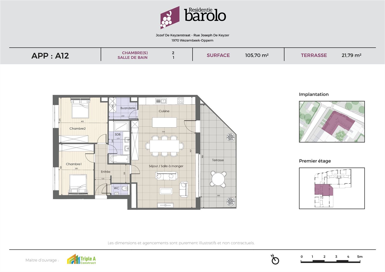 Apartment for sale in Wezembeek-Oppem with 2 bedrooms - photo 4