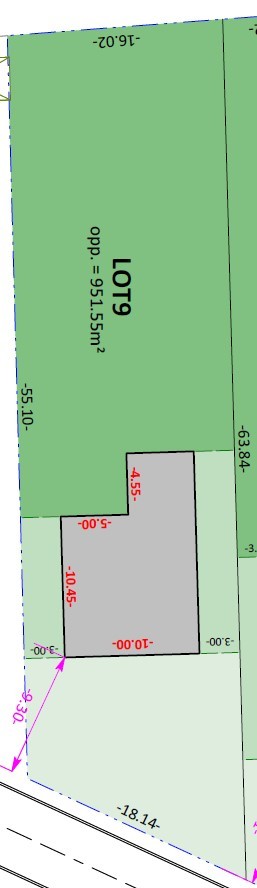 Residentieel gelegen en zuidwest georiënteerde bouwgrond (lot 9) geschikt voor open bebouwing met een totale oppervlakte van 951 m².Gunstig gelegen...