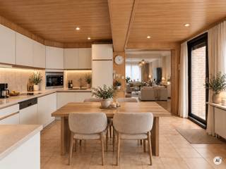 In de Lijsterstraat, op een interessante ligging tussen Waregem (Kortrijk) en Deinze (Gent), bevindt zich deze ruime, deels gerenoveerde woning. Ook het op- en afrittencomplex van de E17 in Kruisem is vlot bereikbaar, waardoor u geniet van een goede verbinding richting verschillende centrumsteden.<br /><br />Via de inkomhal krijgt u toegang tot de leefruimte en de trap naar de eerste verdieping. De ruime leefruimte bevindt zich aan de voorzijde van de woning en is voorzien van een gezellige houtkachel. Dankzij de mooie oppervlakte zijn hier tal van mogelijkheden: een ruime zithoek, grote eettafel en eventueel nog een extra bureau- of speelhoek vinden er moeiteloos hun plaats. Vanuit de leefruimte heeft u bovendien toegang tot de kelder, die voor extra opbergruimte zorgt.<br /><br />Aansluitend bevindt zich de lichtrijke keuken met rechtstreekse toegang naar buiten. Hierachter vindt u de volledig vernieuwde badkamer, uitgerust met een douche, lavabo, apart toilet en aansluiting voor de wasmachine.<br /><br />Op de eerste verdieping bevinden zich drie slaapkamers en een tweede badkamer met ligbad, lavabo en toilet. Vanuit de nachthal bereikt u via een valtrap de zeer ruime zolder. Deze biedt niet alleen heel wat extra bergruimte, maar ook verschillende mogelijkheden naar verdere inrichting toe.<br /><br />Ook buiten is het aangenaam vertoeven. Het overdekte terras vormt een gezellige plek om buiten te zitten en sluit mooi aan op de tuin achteraan de woning. Daarnaast bevinden zich zowel achteraan als naast de woning nog twee extra ruimtes, ideaal als bijkomende bergruimte.<br /><br />Ook aan parkeergelegenheid is er geen gebrek. De ruime oprit naast de woning biedt plaats voor meerdere wagens en geeft toegang tot de garage, voorzien van een automatische poort. Laadpaal is hier ook aanwezig. <br /><br />Bent u op zoek naar een ruime woning met een gunstig EPC, die reeds deels werd gerenoveerd maar die u verder kunt inrichten volgens uw eigen smaak?<br /><br />Neem dan contact met ons op voor meer informatie of om een bezoek ter plaatse in te plannen.