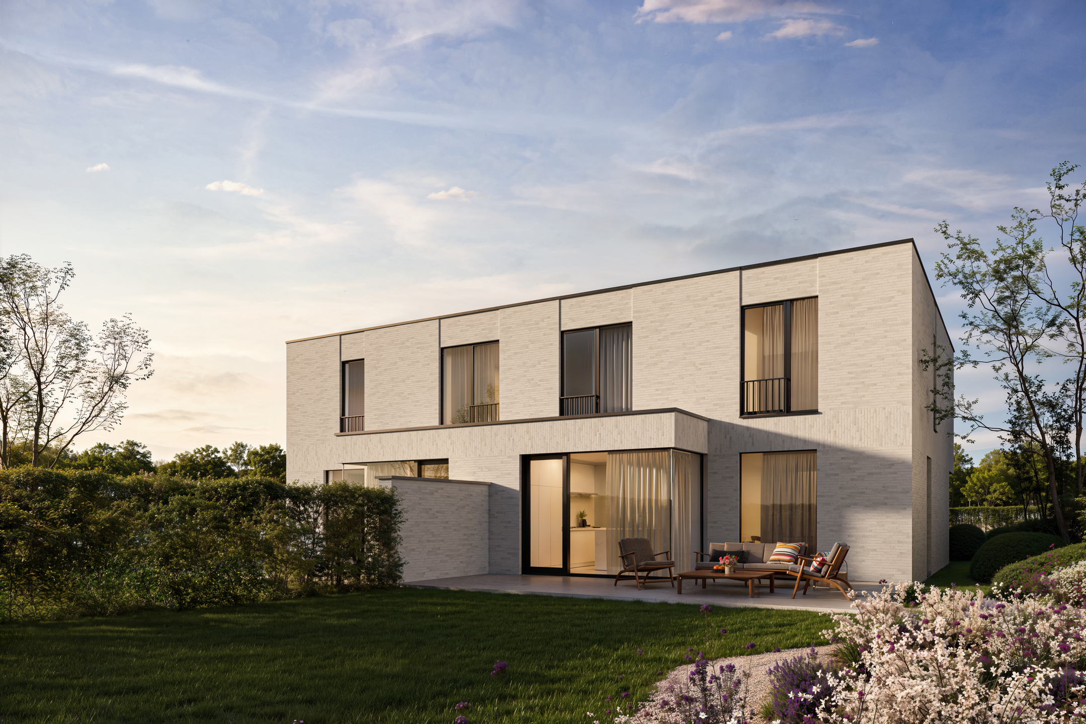 4 nieuwbouw half open bebouwingen te koop in Drongen - foto 4