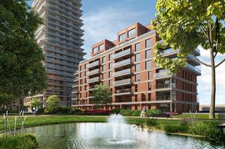 Laat je overspoelen door deze unieke omgeving. Hier woon je in alle rust, comfort en met een open zicht. Dit gelijkvloers appartement met 1 slaapkamer is afgewerkt met hoogwaardige materialen. Het gebouw omarmt de hedendaagse duurzaamheidsprincipes. Voor uw comfort is residentie Park 27 aangesloten op het stedelijke warmtenet. De teruggetrokken plaatsing van de grote raampartijen creëert meteen een structurele zonwering. Zonbeschermend glas en isolatie volgens de hoogste standaarden maken het af. De oranjerode baksteengevel brengt het voormalige industriële karakter van de haven weer tot leven, met een vleugje art deco. Er kan optioneel een parking en kelder in het gebouw aangekocht worden.