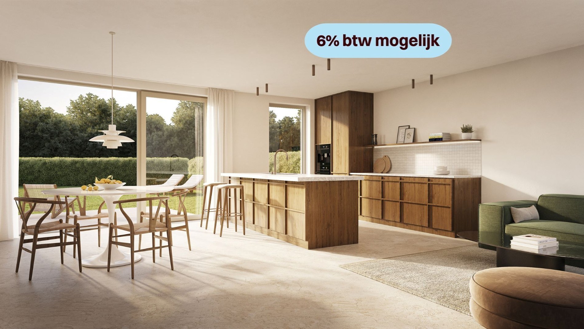Moderne schakelwoning met tuin – Aankoop 6% btw mogelijk - foto 1