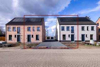 Nieuwbouw HOB met e-peil < 10, bevat 3 / 4 slaapkamers, 2 badkamers, tuin en garage. Rustig gelegen met zicht op beschermde groenzone, doch...