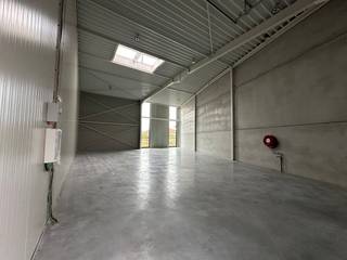 In het nieuwe bedrijvencentrum Stijn Streuvels te Waregem bieden wij een KMO-unit te huur aan van ca. 215m². Het magazijn is gelegen in de nabijheid van diverse invalswegen en de E17.<br /><br />Specificaties:<br />- Magazijn van ca. 215 m²<br />- Sectionale poort en aparte toegangsdeur <br />- Hoogte van ca. 6 m<br />- Grote raampartijen<br /><br />Bent u op zoek naar bedrijfsvastgoed bestaande uit een magazijn te huur in Waregem? Aarzel dan zeker niet om ons te contacteren op het nummer 056 21 11 11.