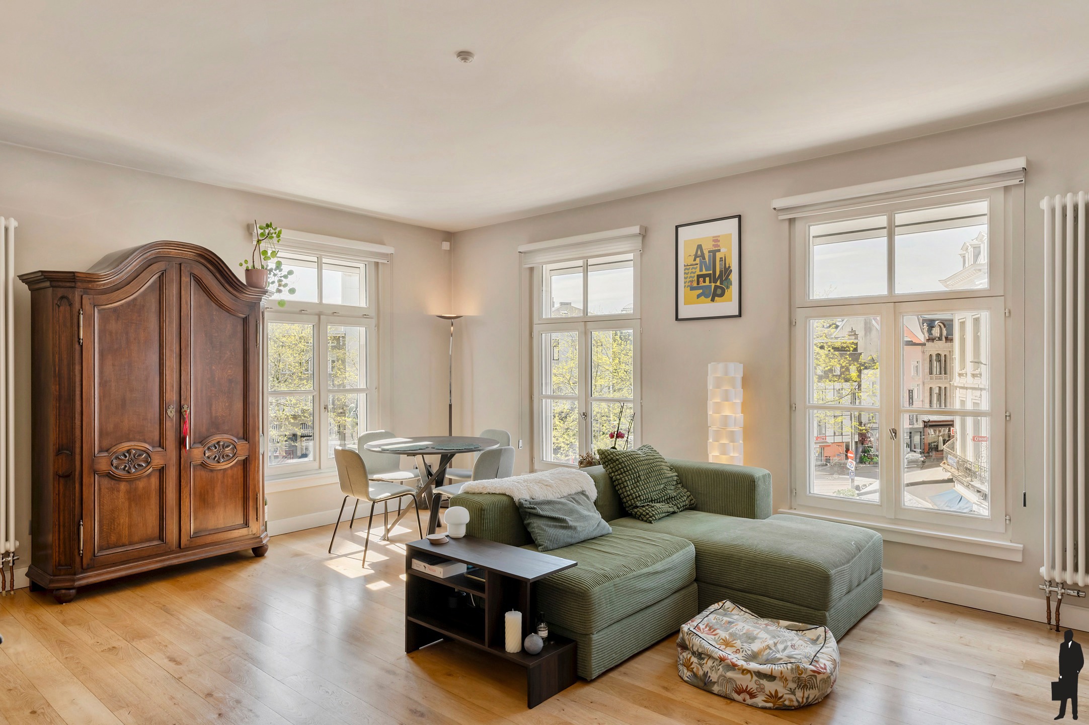 Hoekappartement met zicht op Leopoldplaats - foto 5