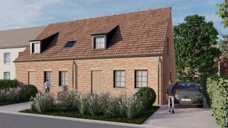 Aankoop mogelijk aan 6% btw.Deze nieuwbouwwoning wordt opgeleverd tegen de zomer van dit jaar. De woning beschikt over een eigen oprit en een...