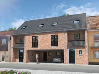 Mooie, nieuwbouwwoning met 3 à 5 SLAAPKAMERS, ZUIDGERICHTE TUIN en parkeerplaats te Bekegem! Tot. grondopp. 270m2. Deze tijdloze &...
