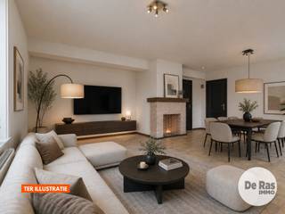 <br /><br />DENDERLEEUW - Deze instapklare duplex vindt u op een uitstekende locatie te Denderleeuw. De ligging van dit pand is bijzonder aantrekkelijk met scholen, banken, supermarkten, horecazaken en winkels in de directe omgeving. Daarnaast geniet deze woning van een heel goede bereikbaarheid door de nabijheid van het openbaar vervoer, station en belangrijke invalswegen.<br /><br />Naar indeling toe beschikt het appartement op de eerste verdieping over een inkomhal, een ruime leefruimte, een volledig geïnstalleerde keuken, een badkamer, een eerste slaapkamer en een berging waar zich de trap naar de tweede verdieping bevindt. Op de tweede verdieping bevinden zich de nachthal en 2 slaapkamers.<br /><br />Het aangename terras en de twee staanplaatsen vooraan maken dit appartement compleet.<br /><br />Naar comfort toe is het voorzien van een conforme elektriciteitsinstallatie, dubbele beglazing (PVC), centrale verwarming op aardgas, ...<br /><br />Kortom, bent u op zoek naar een instapklaar appartement met 3 slaapkamers en parkeerplaats op een uitstekende locatie te Denderleeuw? Aarzel dan niet en maak snel uw afspraak: 053/60.65.60<br /><br />De vermelde prijs is een richtprijs. Na ontvangst van de biedingen zal de verkoper beslissen of hij/zij de eigendom verkoopt aan het beste bod. De richtprijs is aldus niet bindend voor de verkoper.