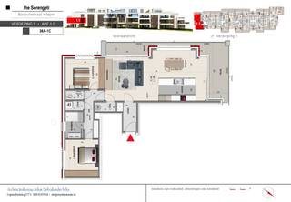 Dit appartement op de eerste verdieping biedt 105,46m² bewoonbare oppervlakte en een terras van 21,66m². Daarnaast kan er nog een garage...